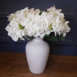 Artificial Hydrangeas Bush White 50cm - H030 CC4