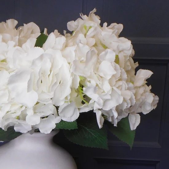 Artificial Hydrangeas Bush White 50cm - H030 CC4