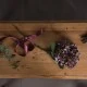 Artificial Hydrangeas Antique Purple and Green 42cm - H012 H1
