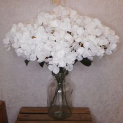 Fleur Artificial Hydrangeas White 68cm - H036 
