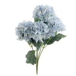 Artificial Hydrangeas Bush Pale Blue with UV Protection 43cm - H177 KK2