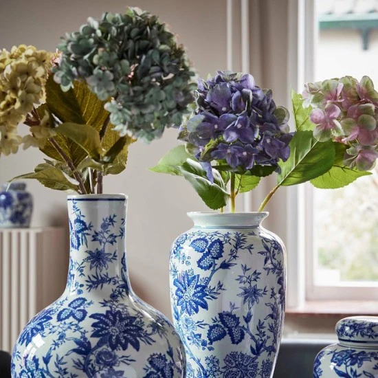 Artificial Hydrangeas Macrophylla Green 68cm - H090 H4