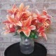 Artificial Flowers Bouquet | Orange Lilies 40cm - L106 II4