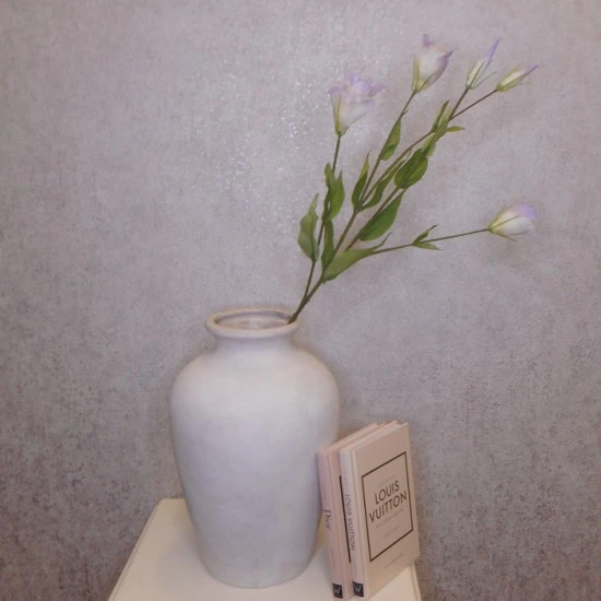 Artificial Lisianthus Lavender Purple 80cm - L017A E3