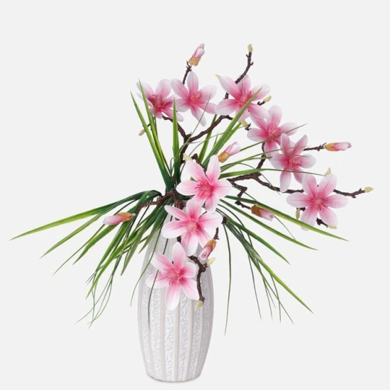 Artificial Magnolias Branch Pink 61cm - M093 R4