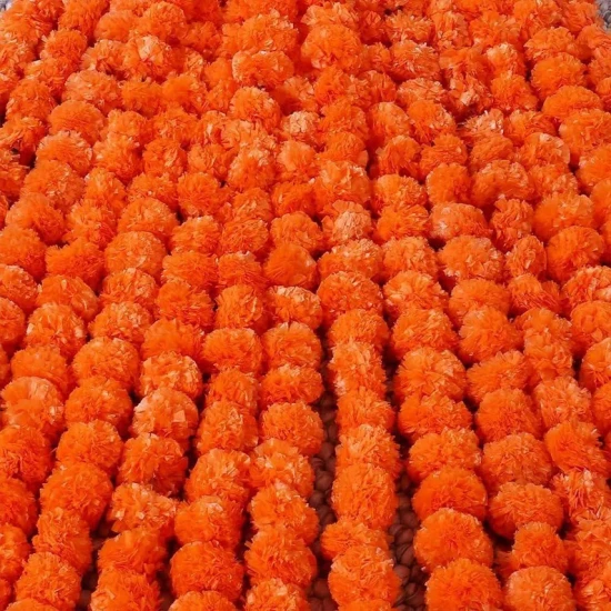 Artificial Marigold Garland Orange 75cm - MAR002
