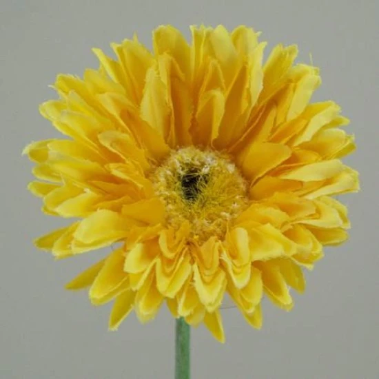 Silk Mini Gerbera Yellow 58cm - G064 F2