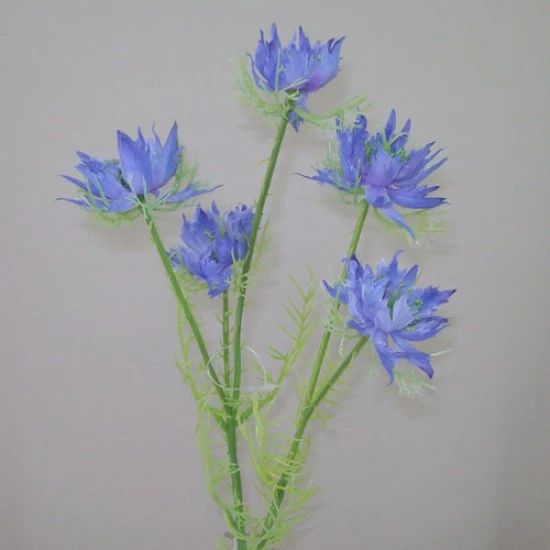 Artificial Nigella Love in the Mist Blue 56cm - N011 KK3