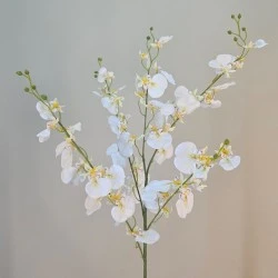 Artificial Oncidium Orchid White 88cm - O026 K3