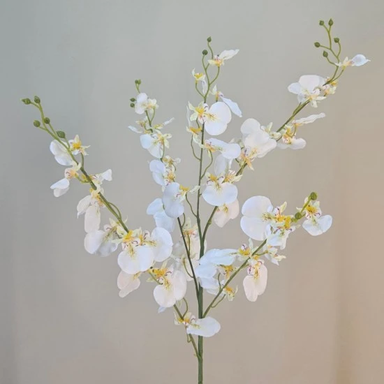 Artificial Oncidium Orchid White 88cm - O026 K3
