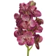 Real Touch Artificial Vanda Orchid Flowers Magenta Plum 53cm - O008 KK1