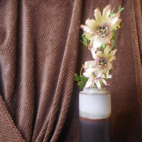 Passion Flowers Spray Green Purple 75cm  - P059 CC1