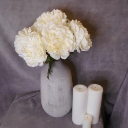 Anastasia Artificial Peony Ivory 56cm - P243 Q4
