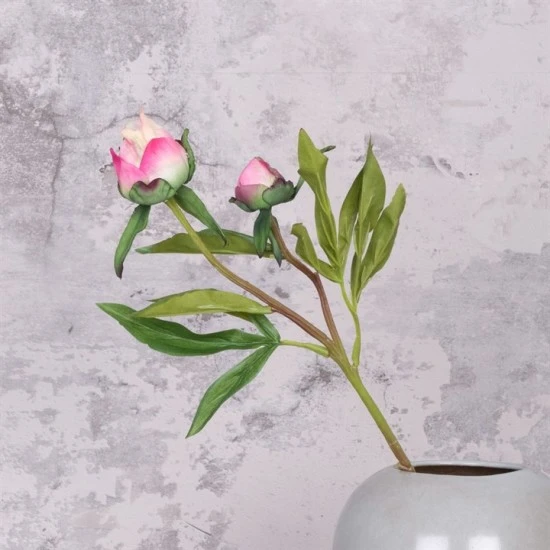 Real Touch Peony Buds Pink 48cm - P039 
