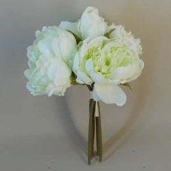 Artificial Peony Posy Pale Green 28cm - P199 N1