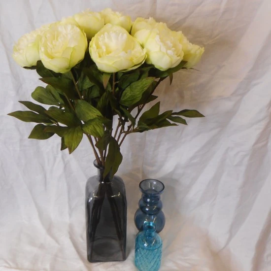 Peony Flowers Lemon 63cm - P117 L2