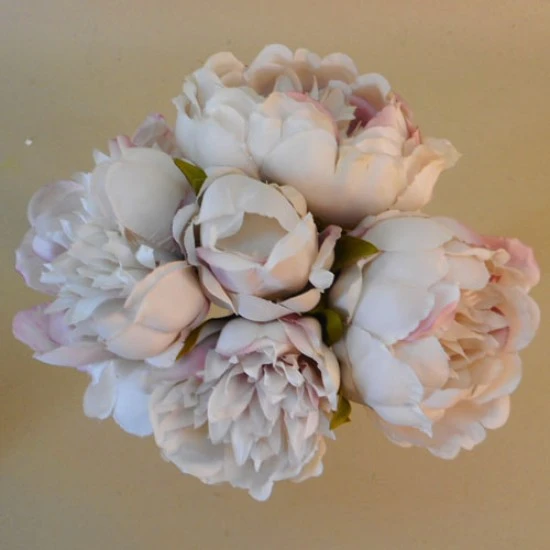 Artificial Peony Posy Earl Grey 28cm - P260 H3