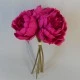 Artificial Peony Posy Hot Pink 28cm - P111 