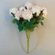 Bunch of Artificial Peony Roses Vintage Pink (10 Flowers) 50cm - P045 G4