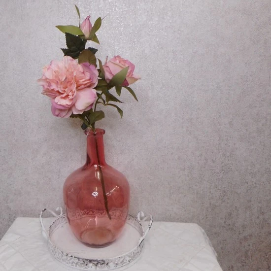 Artificial Peony Spray Downton Pink 52cm - P224 L1