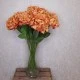 Artificial Peony Flowers Burnt Orange 64cm - P065 R4