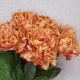 Artificial Peony Flowers Burnt Orange 64cm - P065 R4