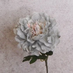 Artificial Peony Flowers Downton Light Blue 64cm - P221 O4