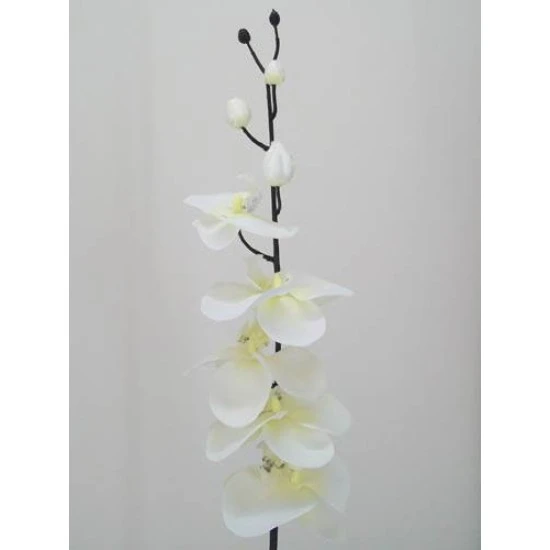 Artificial Phalaenopsis Orchid White and Black 90cm - J010 K4