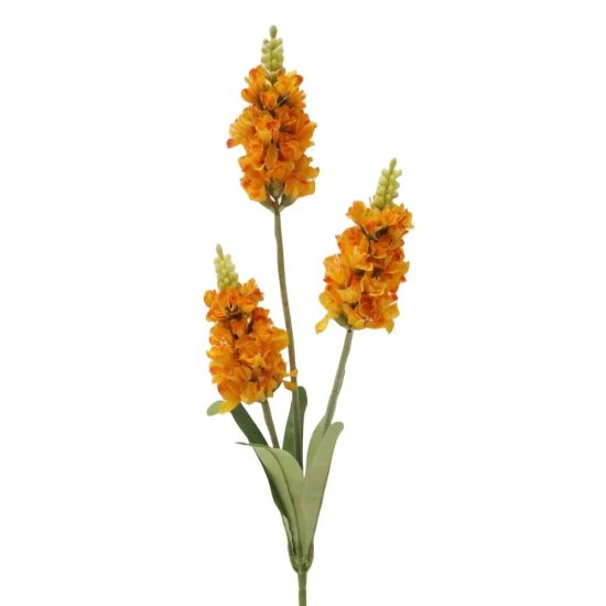 Artificial Obedient Flowers Orange 65cm - B066 D1