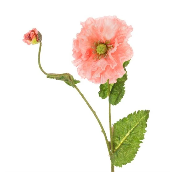 Artificial Icelandic Poppy Coral 69cm - P141 I1