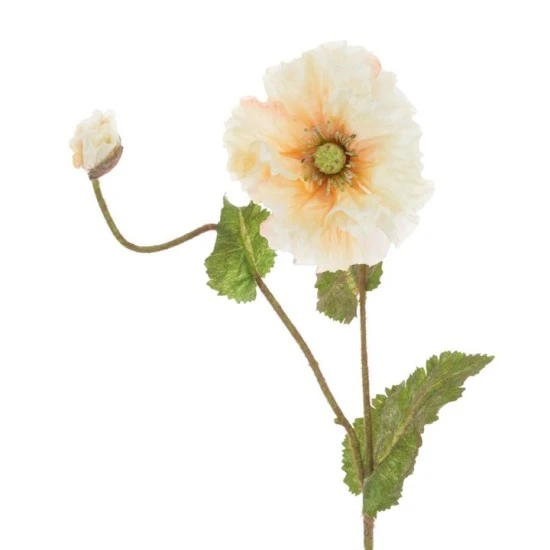 Artificial Icelandic Poppy Blush Peaches and Cream 69cm - P160 N3
