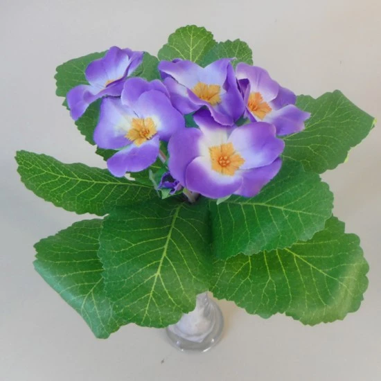 Artificial Primula Plants Purple 22cm - P142 BX20