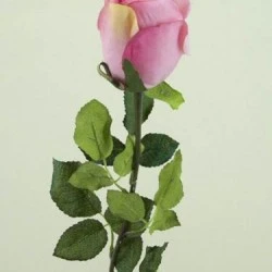 Prize Rose Bud Mid Pink 62cm - R156B L3