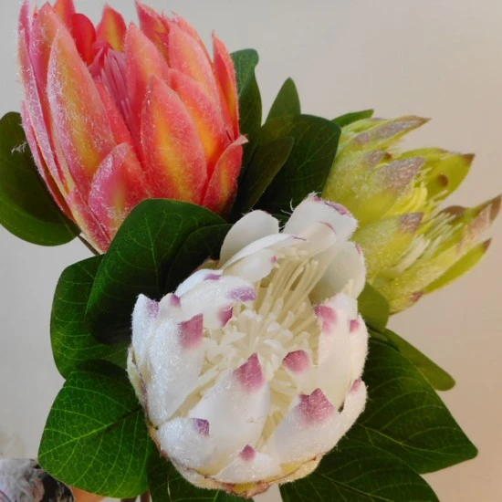 Artificial King Protea Pink Fruit Salad 65cm - P271 M3