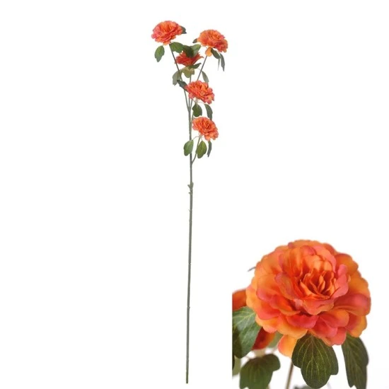 Artificial Ranunculus Spray Orange 70cm - R267 I2