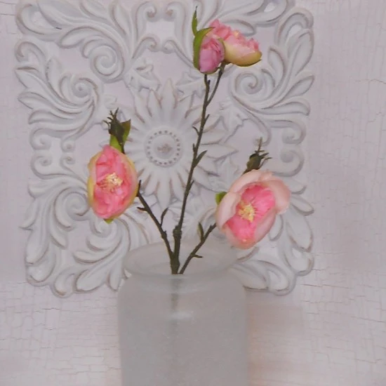 Ranunculus Flowers Pink Open 43cm - R427 GG4