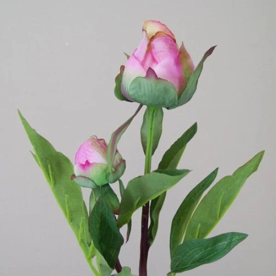 Real Touch Peony Buds Pink 48cm - P039 