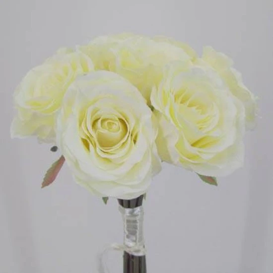 Antique Roses Bouquet Cream 40cm - R027 N3