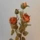Antique Rose Spray Burnt Orange 64cm | Faux Dried Flowers - R239 N1
