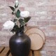 Artificial Cabbage Roses Spray White 83cm - R229 AA1
