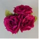 Artificial English Roses Bundle Hot Pink 25cm - R596 O4