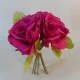 Artificial English Roses Bundle Hot Pink 25cm - R596 O4