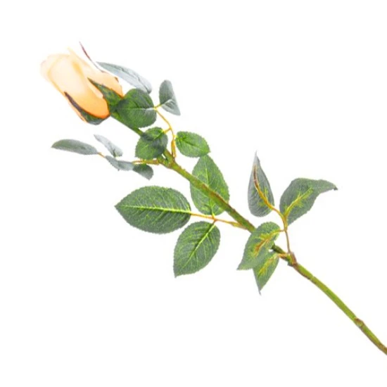 Artificial Rose Buds Lemon Yellow 71cm - R210 KK2
