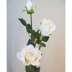 Artificial Roses Spray Cream Long Stem 85cm - R593 BX10