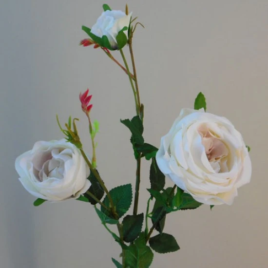 Artificial Rose Spray Earl Grey 65cm - R569 P4