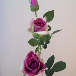 Artificial Roses Spray Mauve Long Stem 85cm - R592 M4
