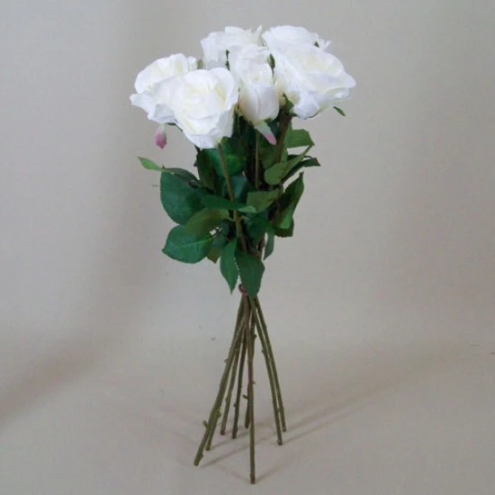 Artificial Roses Bouquet Cream 44cm - R488 U1
