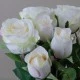 Artificial Roses Bouquet Cream with a hint of Pink 44cm - R497 N4