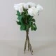 Artificial Roses Bouquet Cream with a hint of Pink 44cm - R497 N4