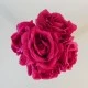 Artificial Roses Bunch Hot Pink 26cm - R597 M1